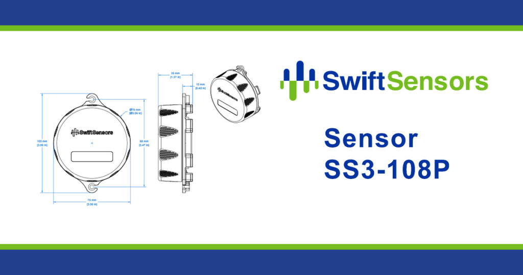 SS3-108P Sensor Enclosure Dimensions