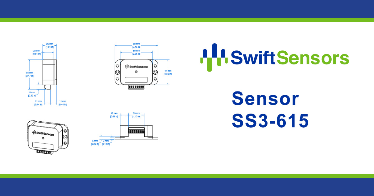 SS3-615 Sensor Enclosure Dimensions