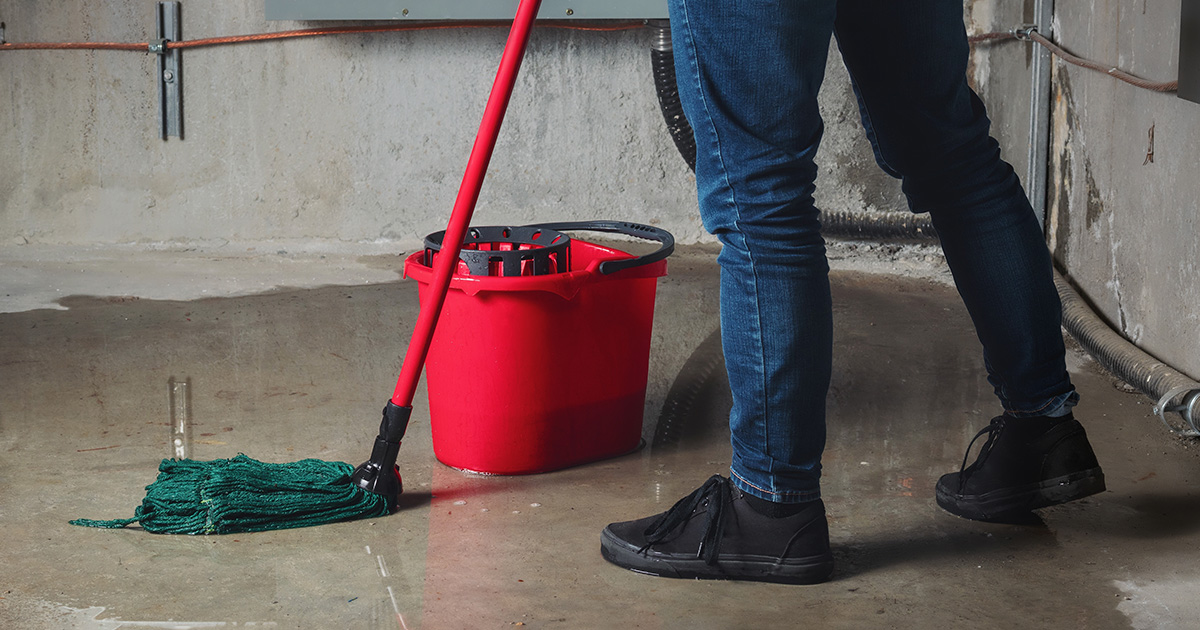 Water Leak Application Basement