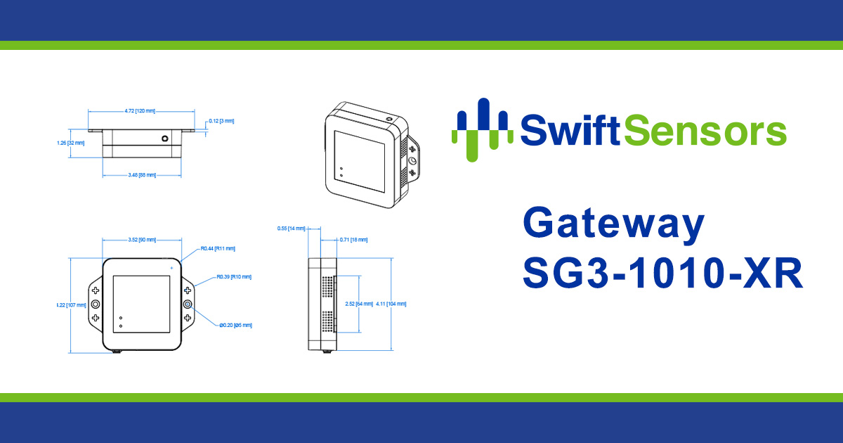 SG3-1010-XR Gateway Enclosure Dimensions