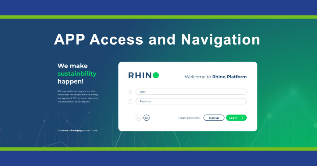 Rhino App Access and Navigation Dashboard