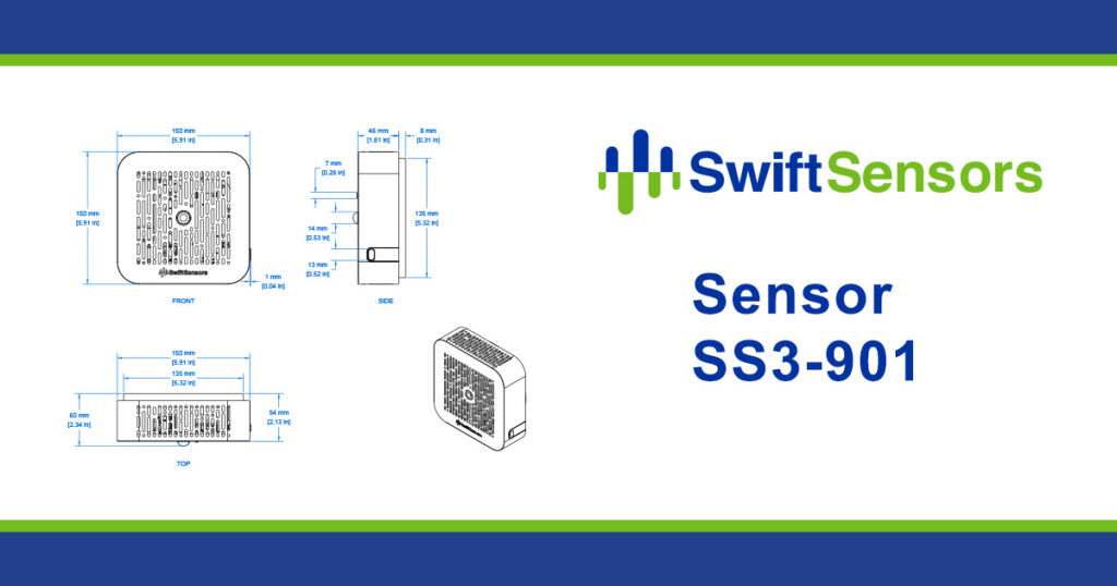 SS3-901 Sensor Enclosure Dimensions